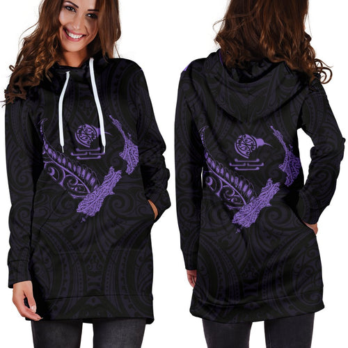 new-zealand-heart-womens-hoodie-dress-map-kiwi-mix-silver-fern-pastel-purple