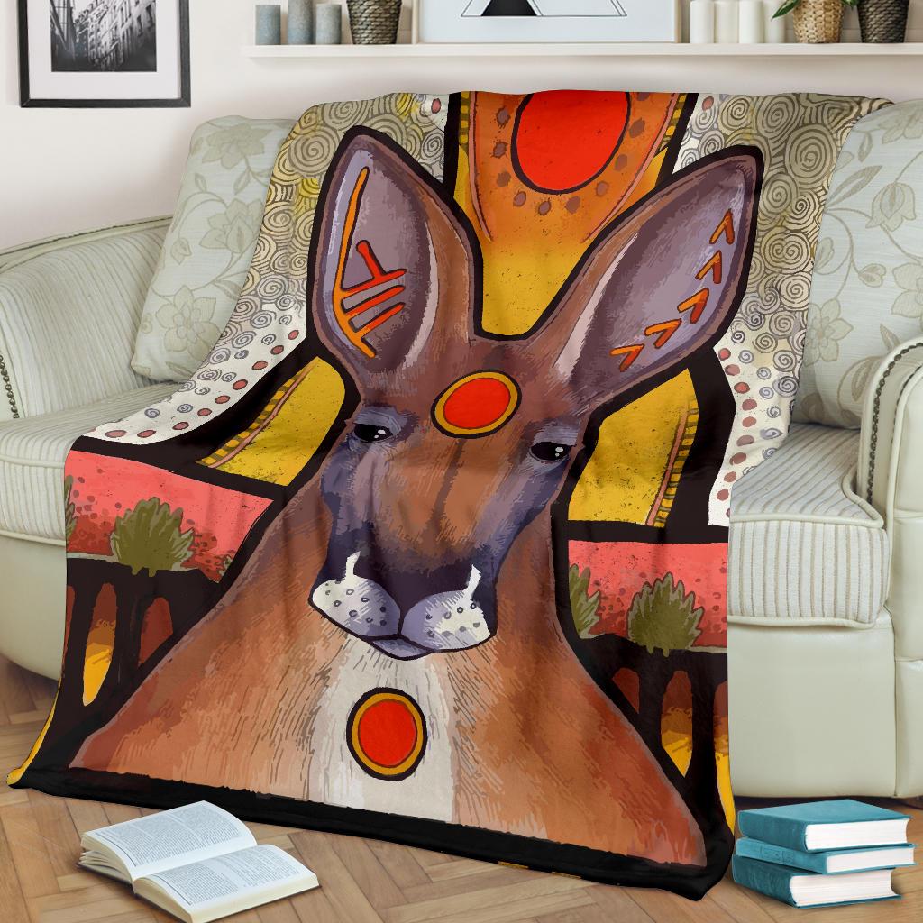 premium-blanket-kangaroo-blanket-aboriginal-patterns-painting