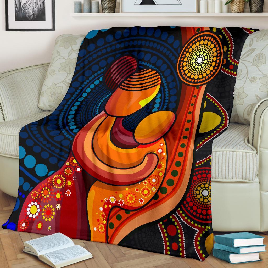 premium-blanket-aboriginal-mother-and-son