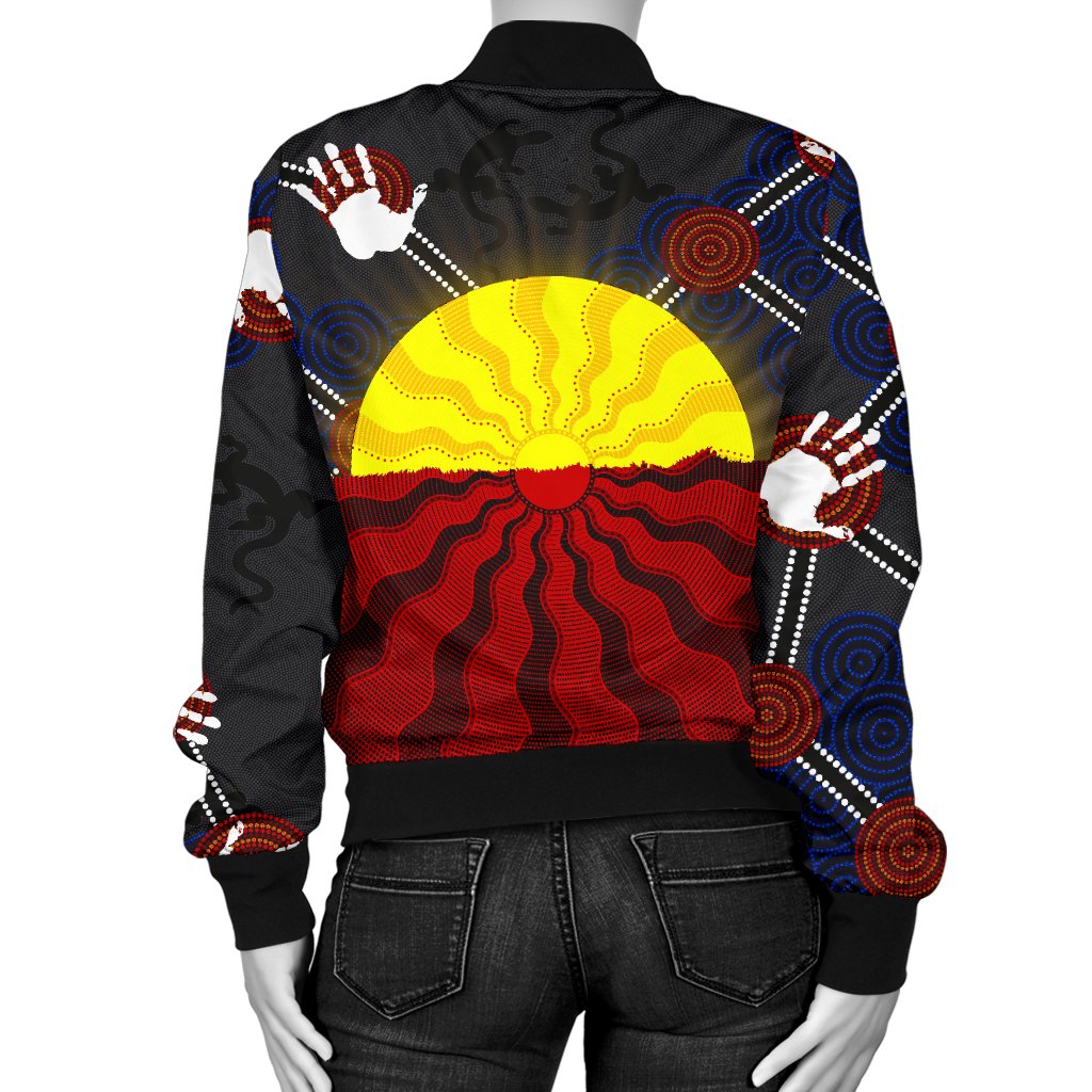 aboriginal-womens-bomber-jacket-aboriginal-lives-matter-flag-sun-dot-painting
