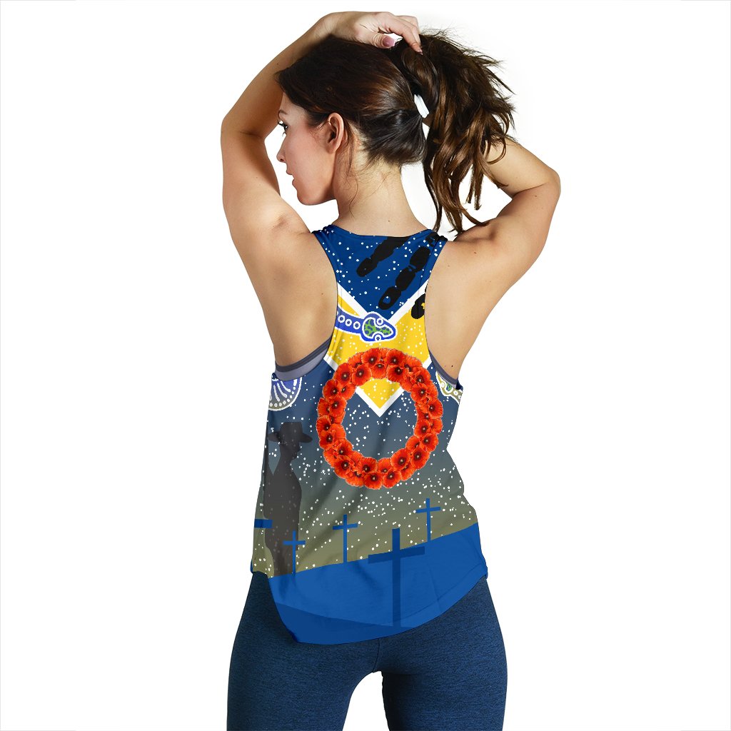 Parramatta Eels Anzac Women Racerback Tank Ethnic Style - Vibe Hoodie