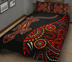 aboriginal-quilt-bed-set-aboriginal-lizard-with-dot-painting-pattern