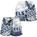 Eels Rugby All Over Print Women's Shorts Line Art Special Version - Vibe Hoodie