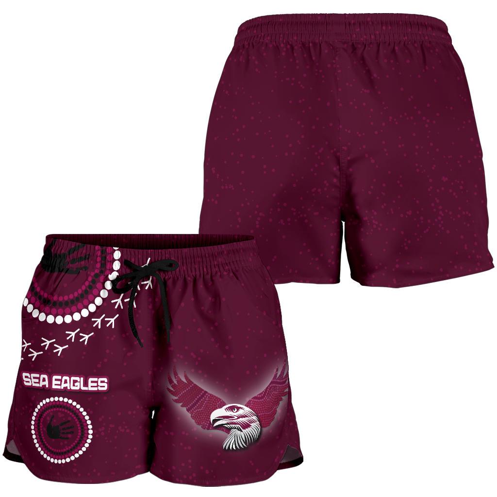 Sea Eagles Women Shorts Indigenous Country Style - Vibe Hoodie