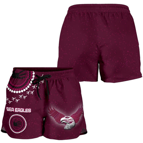 Sea Eagles Women Shorts Indigenous Country Style - Vibe Hoodie