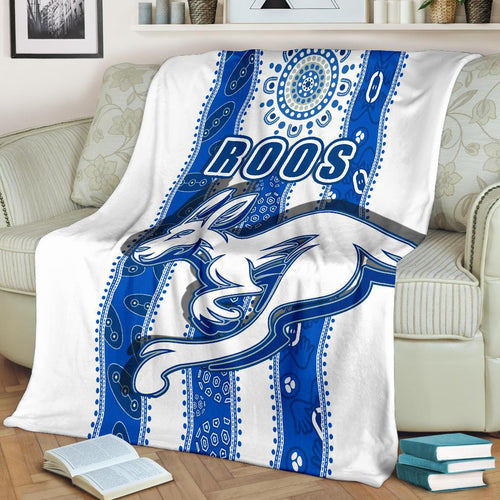 melbourne-kangaroos-premium-blanket-indigenous-north-roos-white