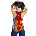1stAustrailia Women Tank Top, Crocodile Dot Painting - Vibe Hoodie