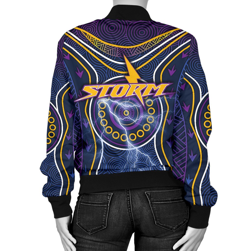 melbourne-bomber-jacket-for-women-lightning-storm-indigenous