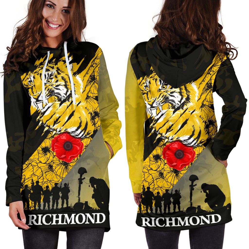 richmond-tigers-womens-hoodie-dress-lest-we-forget
