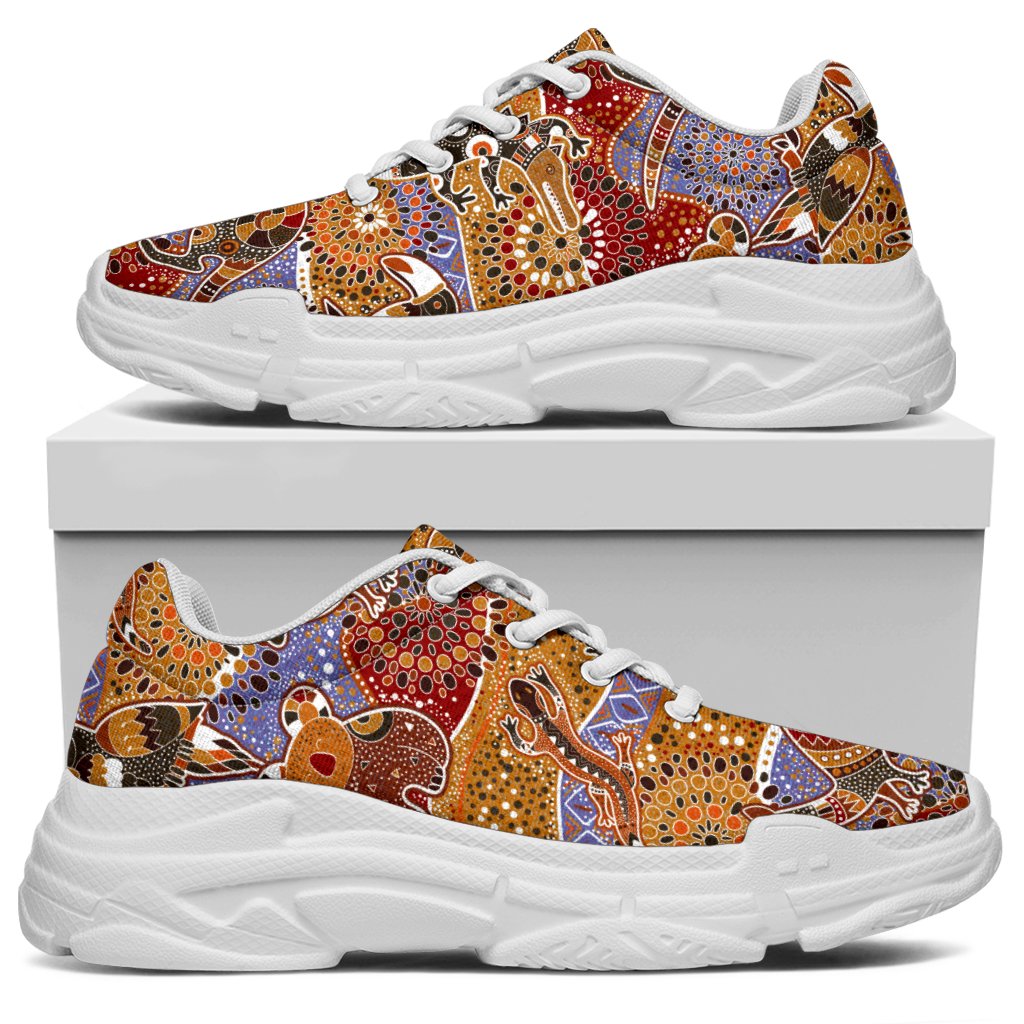 aboriginal-sneakers-koala-kangaroo-patterns-chunky-shoes