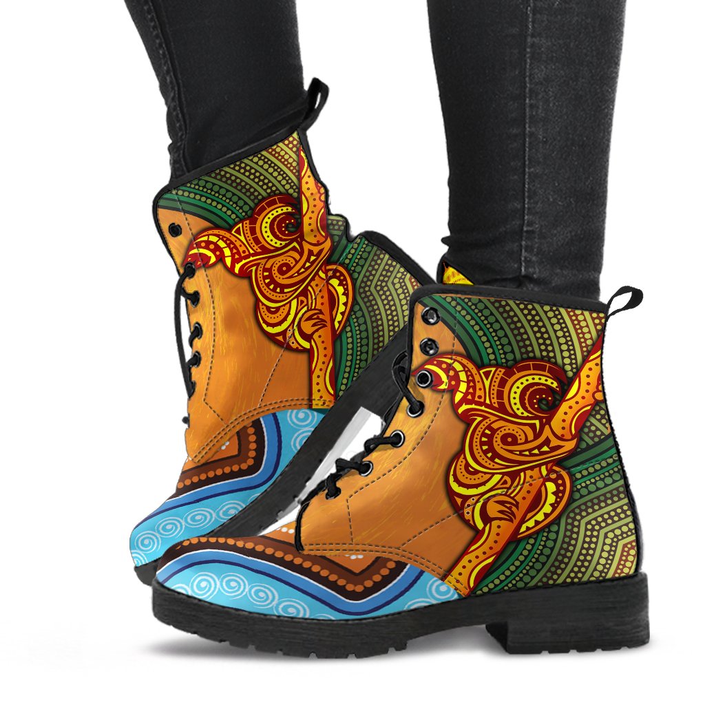 leather-boots-australian-aboriginal-dot-painting-koala