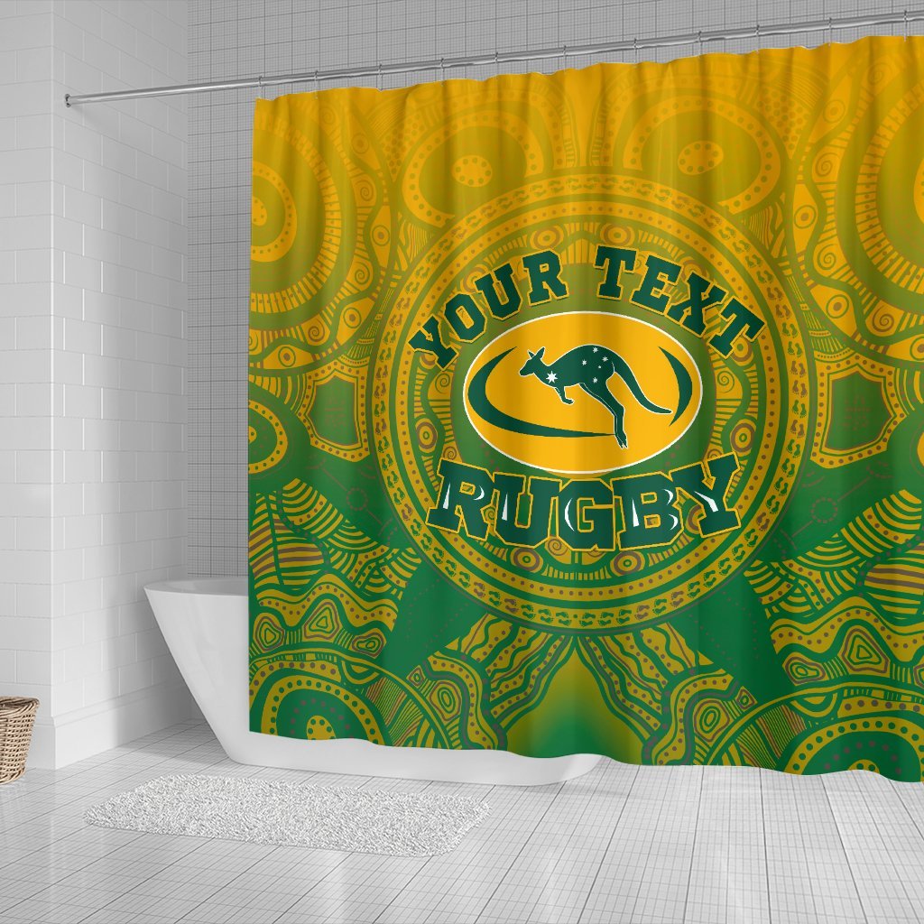 custom-aboriginal-shower-curtain-australia-rugby-and-coat-of-arms