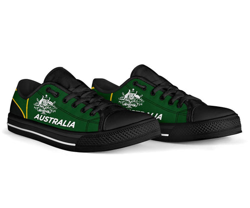 low-top-shoes-australian-coat-of-arms-shoes-green