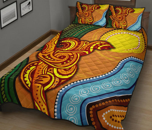 quilt-bed-set-australian-aboriginal-dot-painting-koala