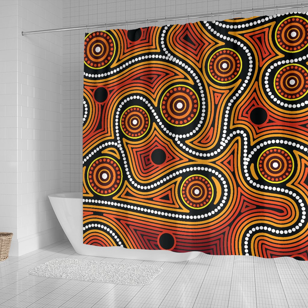 aboriginal-shower-curtain-indigenous-circle-dot-painting-ver01