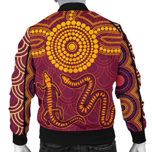 aboriginal-mens-bomber-jacket-aboriginal-snake-and-alligator