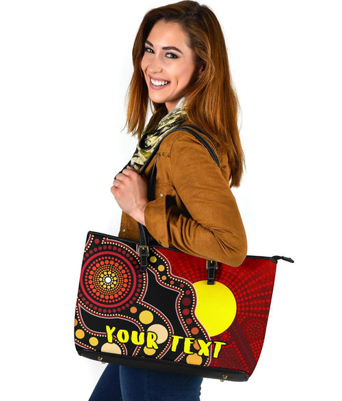 custom-leather-tote-bag-australia-aboriginal-lives-matter-flag