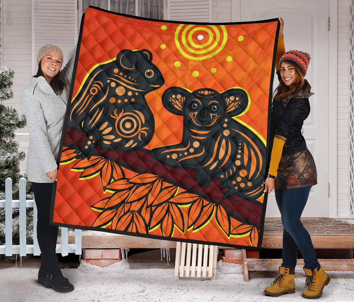 aboriginal-premium-quilt-aboriginal-dot-painting-art