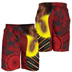 aboriginal-mens-shorts-indigenous-snake-sun-dot-painting