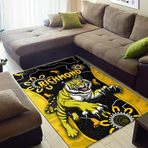 richmond-football-area-rug-tigers-anzac-day-unique-indigenous