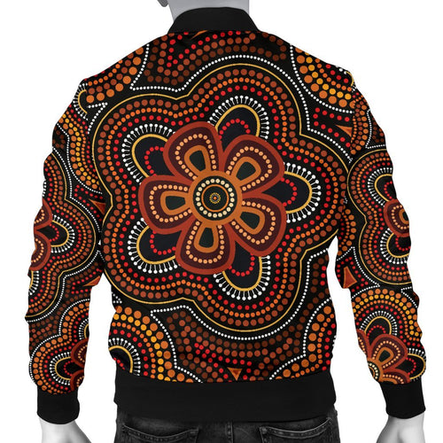 aboriginal-mens-bomber-jacket-aboriginal-dot-painting-flowers-style-ver02