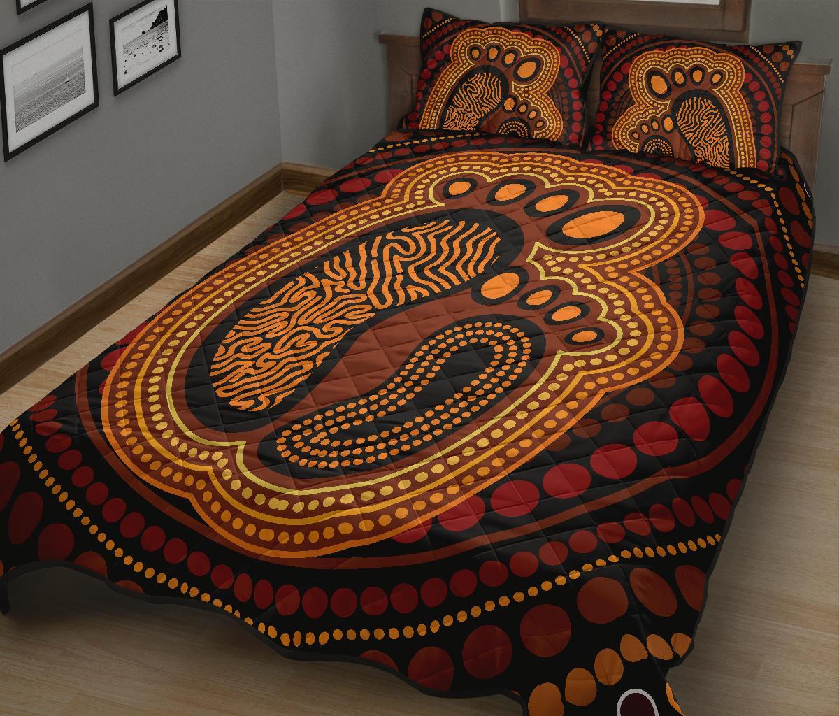 aboriginal-quilt-bed-set-aboriginal-footprint