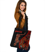 aboriginal-personalised-tote-bags-aboriginal-lizard-with-dot-painting-patterns