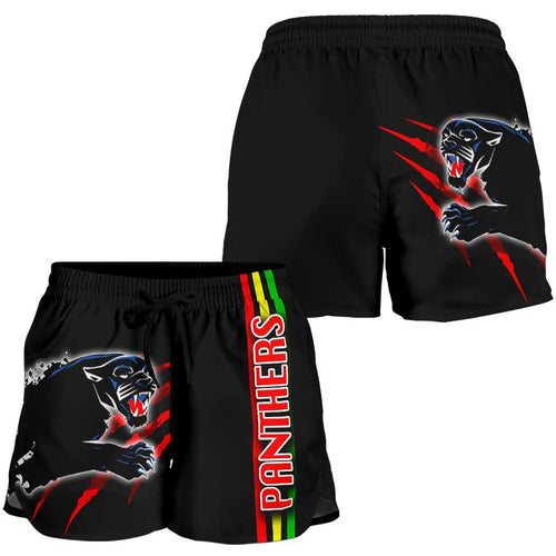 Panthers All Over Print Women's Shorts Claws - Vibe Hoodie