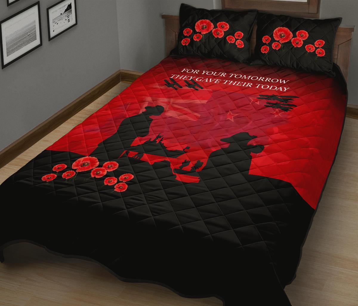 new-zealand-quilt-bed-set-lest-we-forget-anzac-day-poppies-quilt-and-pillow-cover