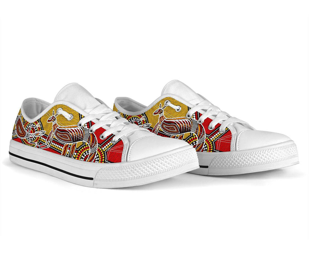 aboriginal-low-top-shoes-kangaroo-dot-painting-patterns