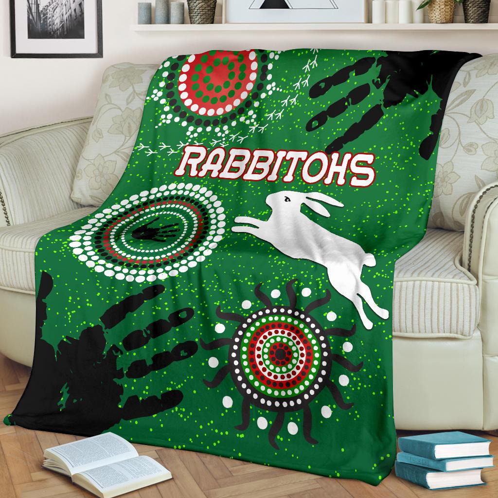 south-sydney-rabbitohs-indigenous-premium-blanket-country-style
