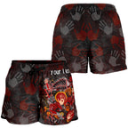[Custom] Aboriginal Women's Shorts - Indigenous Fish Hand Art - Vibe Hoodie