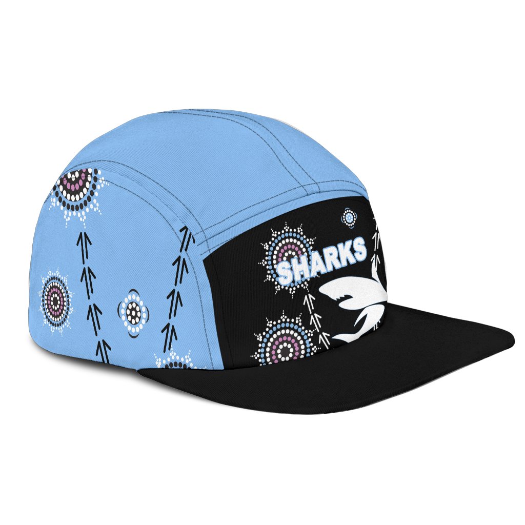 cronulla-hat-sharks-simple-indigenous-black