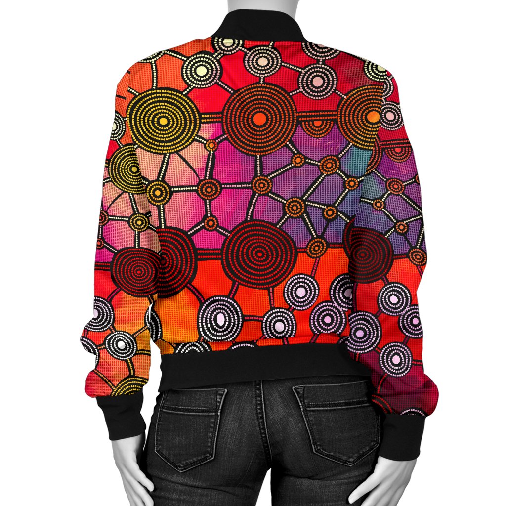 bomber-jacket-aboriginal-pattern-jacket-circle-art-women