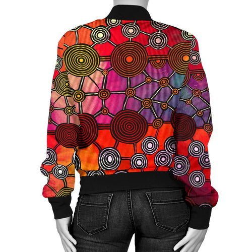 bomber-jacket-aboriginal-pattern-jacket-circle-art-women