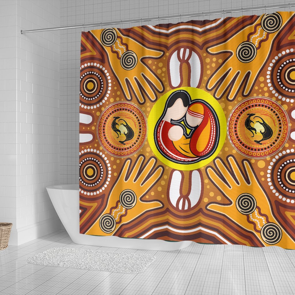 shower-curtains-aboriginal-family-with-dot-painting-art