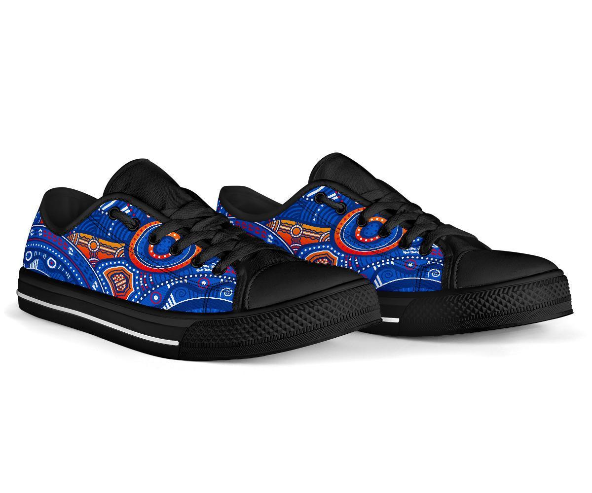 aboriginal-low-top-shoe-indigenous-footprint-patterns-blue-color