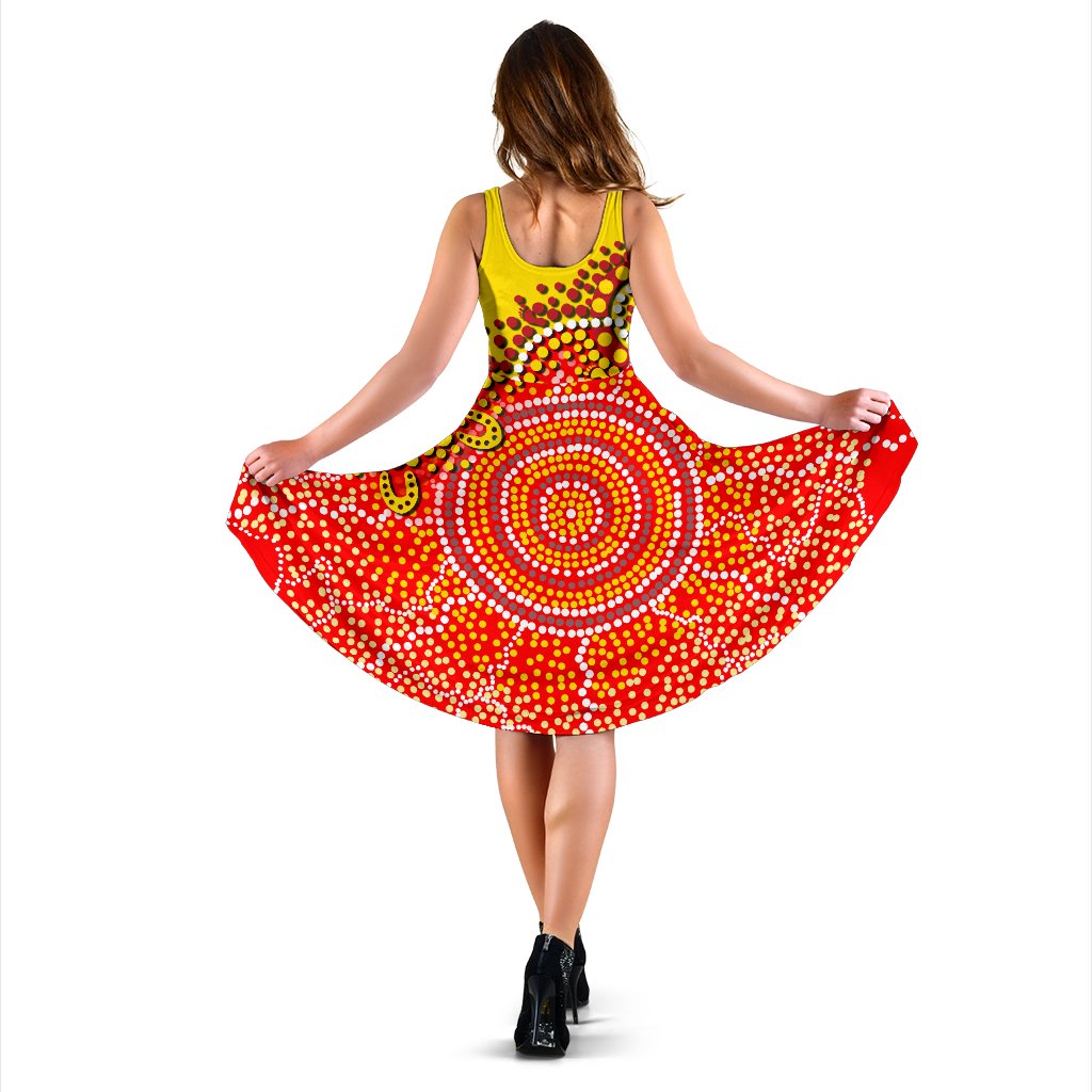 Gold Coast Women's Dress Sun Aboriginal - Vibe Hoodie