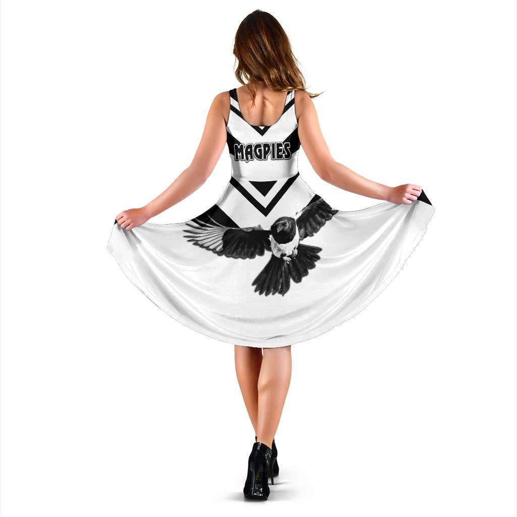 Western Suburbs Magpies Women's Dress Original Style - White - Vibe Hoodie
