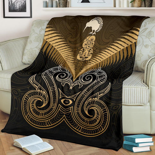 maori-manaia-new-zealand-premium-blanket-gold