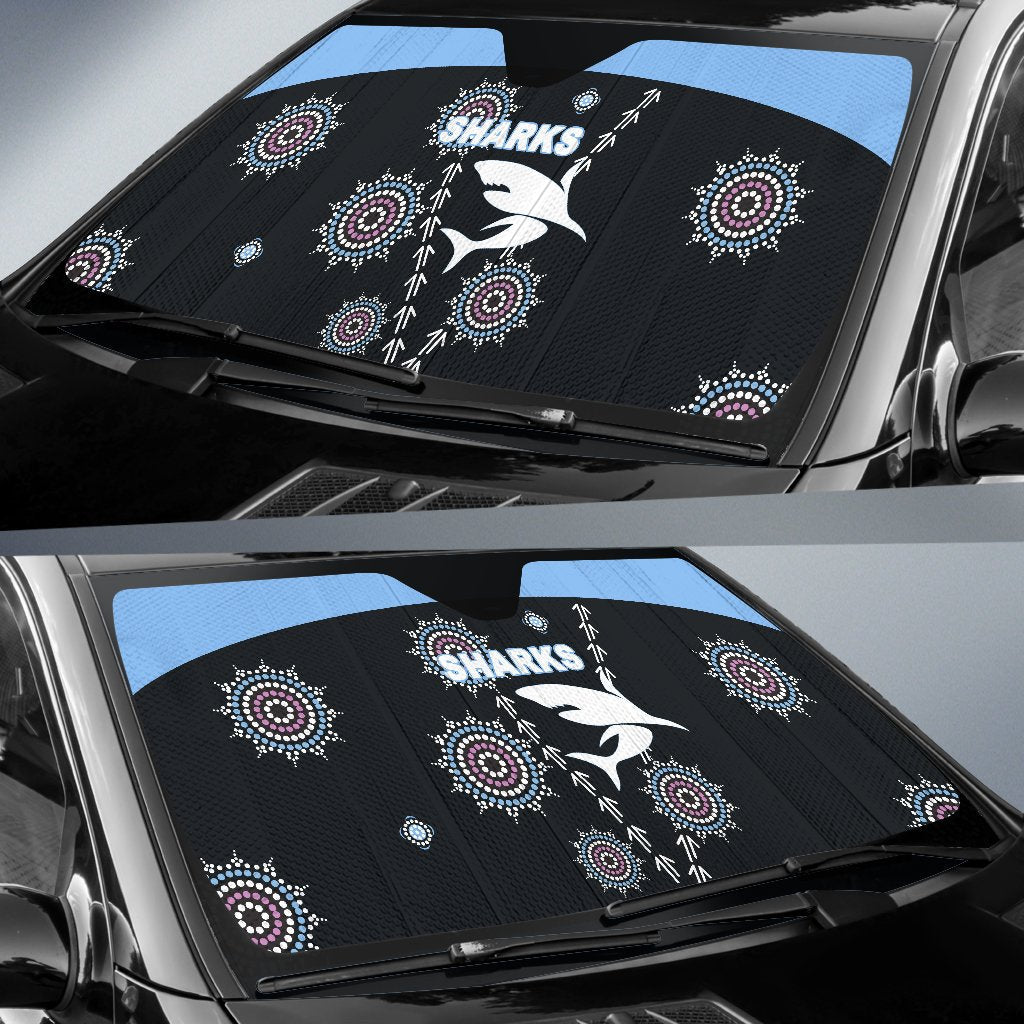 cronulla-auto-sun-shades-sharks-simple-indigenous-black