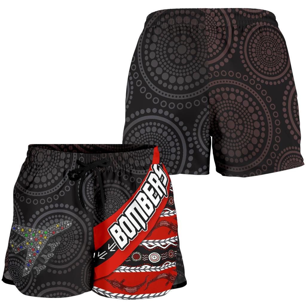 Naidoc Essendon Women Shorts Aboriginal Bombers - Vibe Hoodie