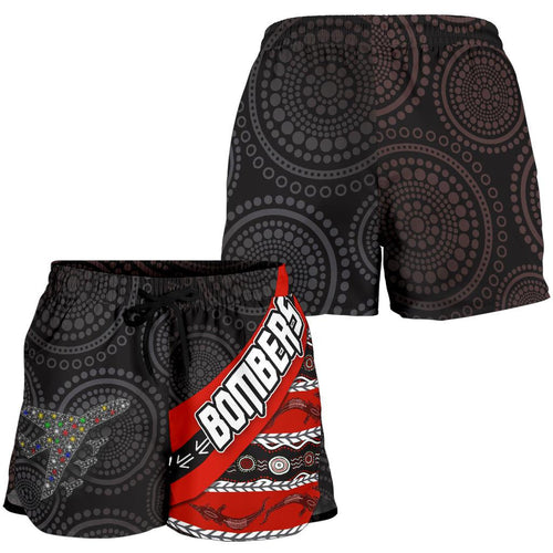 Naidoc Essendon Women Shorts Aboriginal Bombers - Vibe Hoodie