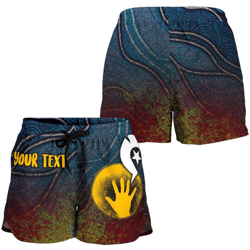 [Custom] Aboriginal Women's Shorts - Aboriginal and Torres Strait Islanders Flag - Vibe Hoodie