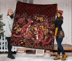 aboriginal-premium-quilt-kangaroo-family-with-hand-art