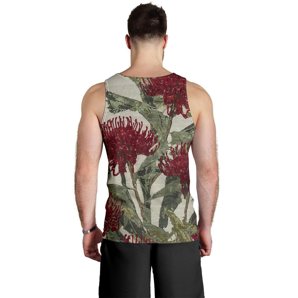 men-tank-top-kangaroo-mens-tank-waratah-painting