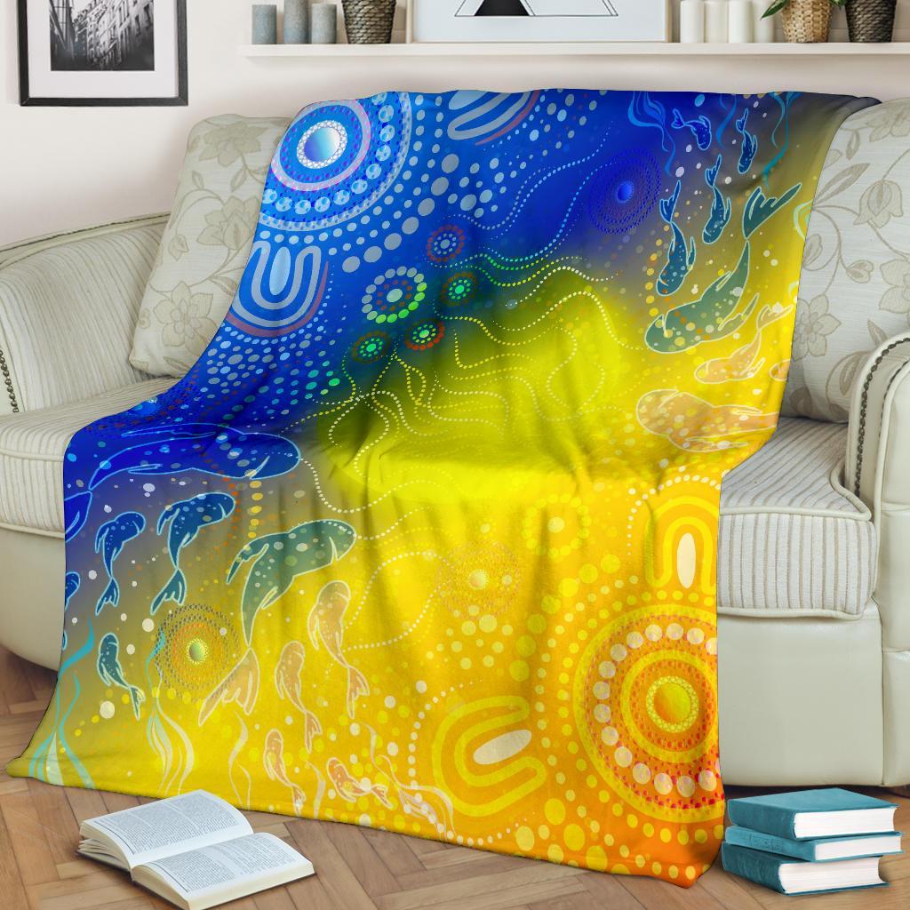 aboriginal-premium-blanket-indigenous-fishing