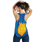 CSK Women Racerback Tank Cricket Traditional Pride - Blue - Vibe Hoodie