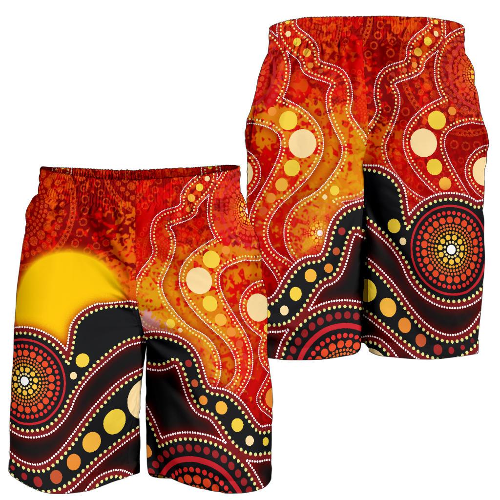 aboriginal-mens-shorts-aboriginal-lives-matter-flag-dot-painting-art