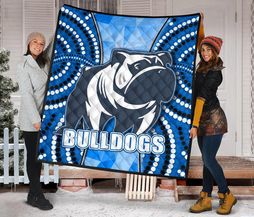 bulldogs-premium-quilt-indigenous-snappy